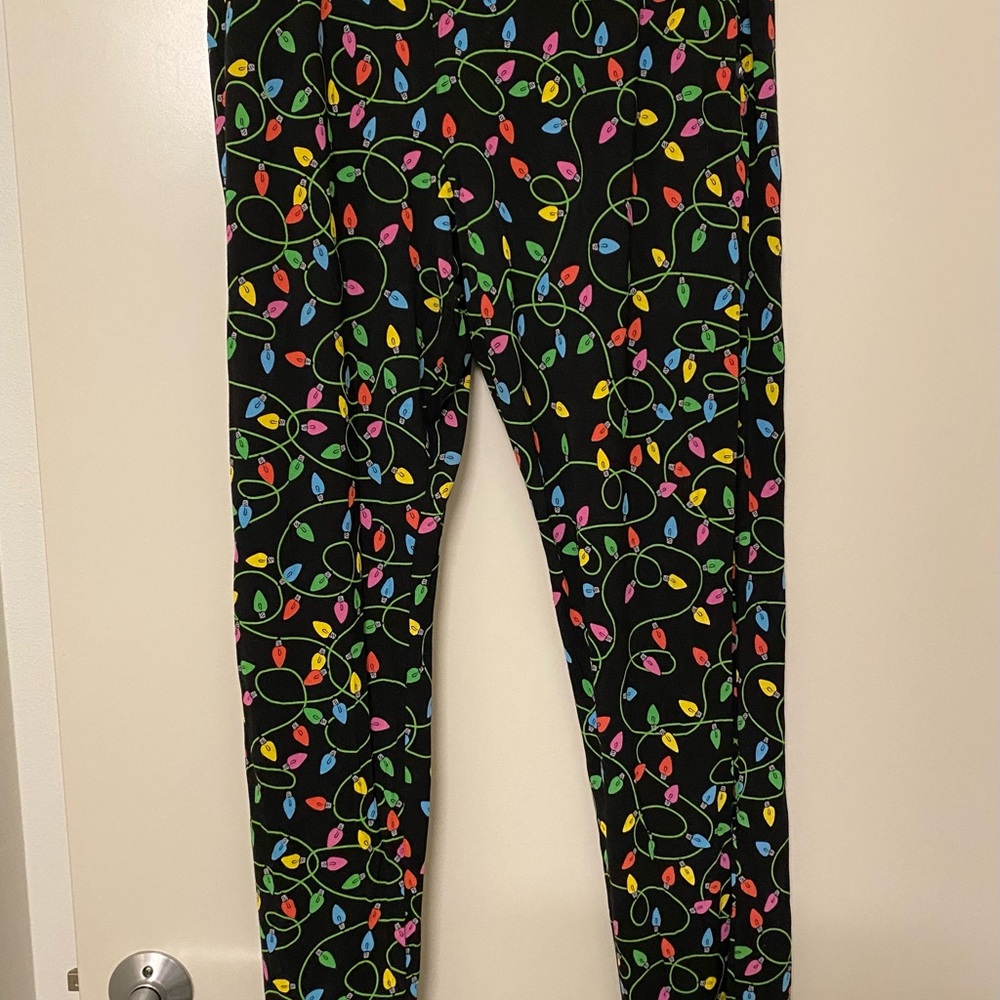 MeUndies UltraModal Christmas Light Pajama Bottoms Lounge Pants